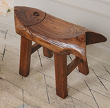 老榆木小板凳换鞋凳儿童小凳子实木方凳时尚矮凳茶几凳特价包邮