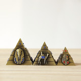 世界知名地标建筑系列 埃及金字塔模型 金属工艺品 创意装饰摆件