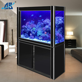 鱼缸水族箱方形生态玻璃大中型创意玻璃屏风造景1.2米底过滤