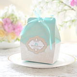 原创Tiffany蓝色婚礼喜糖盒大号蒂芙尼结婚糖盒2016欧式喜糖袋