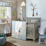 新生儿用品美国婴儿床围 纯棉彼得兔婴儿床上用品套件防撞床围