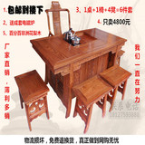 黄花梨将军茶台 茶桌 红木古典家具 中式实木桌子 特价包邮
