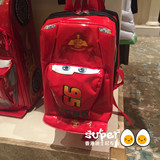 包邮 香港迪士尼代购汽车总动员 麦昆4D造型 小童双肩包 出游背包