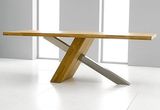 北欧宜家创意实木书桌原木桌餐桌洽谈桌工作桌电脑桌设计师办公桌