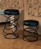 包邮现代简约时尚创意欧式梳妆凳化妆椅白色换鞋凳小圆凳休闲客厅