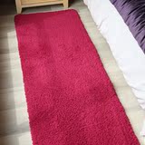 家用房间床边小地毯可定制全满铺卧室纯色绒毛地垫客厅简约现代毯
