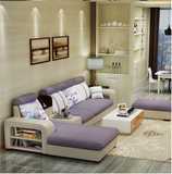 客厅大小户型简约现代沙发创意布艺沙发组合可拆洗储物柜皮布沙发