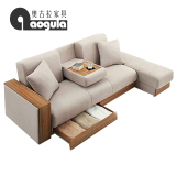 奥古拉 沙发床 折叠沙发床 日式小户型多功能布艺沙发组合 可拆洗
