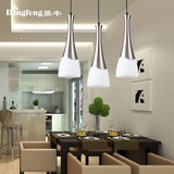 现代简约客厅餐厅灯LED吊灯具创意三头餐吊灯个性吧台饭厅灯圆形
