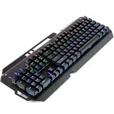 ET七彩背光RGB发光金属机械键盘LOL电脑游戏104键青轴黑轴有线USB
