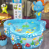 新款游戏机系列鱼池玻璃钢 儿童手工鱼池 儿童捞鱼池 儿童钓鱼池
