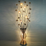 凯品铝线欧式田园艺术中式落地灯时尚创意卧室客厅装饰花瓶灯饰具