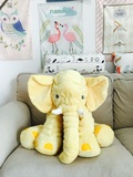独家婴儿玩具大象黄色宝宝安抚玩具床上陪睡玩偶天鹅绒超级细腻