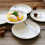 创意小清新日式陶瓷水果盘早餐盘点心盘牛排盘家用菜盘盘子碟子