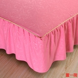 纯色床罩单件简约公主风1.5 1.8 2.0m米床裙三件套纯棉保护套包邮