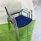 四脚椅子办公椅会议室椅麻将椅绒布椅职员培训椅凳子塑胶背休闲椅
