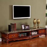 欧式大理石电视柜 整装 客厅家具组合茶几+电视柜组合套装