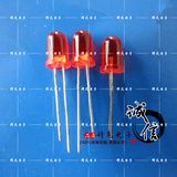 5mm红光灯珠 F5红发红LED圆头短脚 高亮发光二极管5.0*8.6*16.5mm