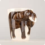 陶瓷杯子泰国动物立体骨瓷咖啡杯个性茶杯创意马克杯圣诞新年礼物
