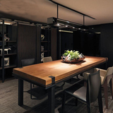 美式loft工业风格家具做旧铁艺餐桌实木办公桌咖啡桌电脑桌书桌