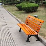 室外防腐木休闲椅园林靠背座椅实木长条椅坐凳广场公园户外休闲椅