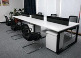 办公桌4人位简约现代办公桌椅组合6人多人位职员桌员工位屏风卡座