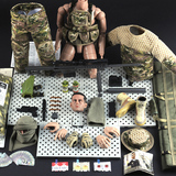 兵人玩具手办 1/6狙击手12寸军事兵人二战玩具巴雷特武器人偶模型