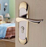 室内门锁 欧式简约卧室房门锁把手实木门锁套装静音门锁五金锁具