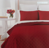 外贸微单纯棉单双人春秋床盖大红床单床罩绗缝绣花床盖绗缝被特价