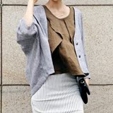 韩版新款女装棉麻短款外套长袖开衫防晒衣上衣大码宽松薄款短外套