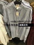 H&M专柜正品折扣代购hm男装翻领休闲衬衫 吊牌价199 0354426