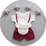 韩版潮1-23周岁女宝宝夏季短袖短裤套装6-7910个月纯棉麻婴儿衣服