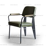 铁艺餐椅欧式复古美式桌椅酒店单人椅休闲咖啡椅创意餐厅金属餐椅
