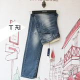 GR/grsaga正品代购16春男淡蓝色修身简约帅气牛仔裤K21612762G