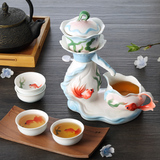 创意陶瓷功夫茶具套装整套高档特价盖碗茶杯茶盘家用组合礼盒套装