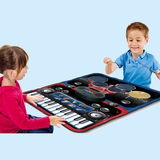 小孩迷你电子琴2-3-5岁宝宝便携架子鼓早教儿童折叠音乐玩具新品