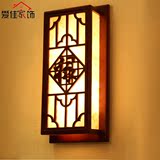 新中式壁灯LED床头灯过道走廊楼梯卧室书房复古实木客厅墙壁灯具