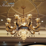 欧式法式水晶灯餐厅客厅卧室水晶吊灯酒店会所别墅工程灯 订做