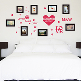 照片墙贴纸卧室床头温馨墙壁相框贴可移除客厅电视沙发背景墙装饰