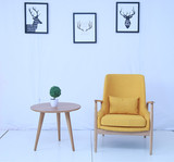 北欧简约实木椅子客厅椅子沙发椅 设计师椅 咖啡椅 休闲椅 宜家