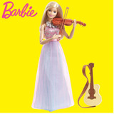芭比娃娃之小提琴家DLG94礼盒套装美泰Barbie女孩儿童过家家玩具