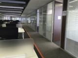双玻铝合金型材办公室屏风隔断墙玻璃高隔断现代百叶隔音墙