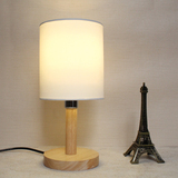LED台灯 卧室床头灯可调光 夜灯插电温馨创意实木小台灯 灯饰包邮
