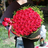 33朵红玫瑰花同城鲜花速递成都龙泉郫县双流华阳温江花束德阳送花