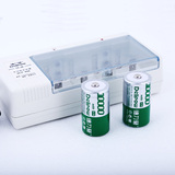 1号充电电池 1号电池充电器套装 D型电池 大容量10000毫安1充+2电
