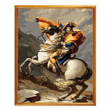 包邮数字油画家居装饰画人物动物油画拿破仑-旗开得胜50*65