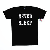 现货OBEY Never Sleep T-Shirt 从不睡觉 字母 潮流短袖 情侣T恤