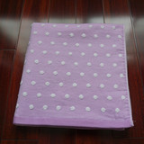 日单原单 波点无捻纱布柔软 紫色 大浴巾 baby可用材质 很软