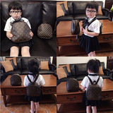 韩版儿童旅游背包男女童幼儿园书包1-3-5岁宝宝时尚大牌双肩包皮
