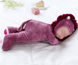 仿真婴儿睡眠娃娃 毛绒玩具洋娃娃 会说话的软胶宝宝儿童生日礼物